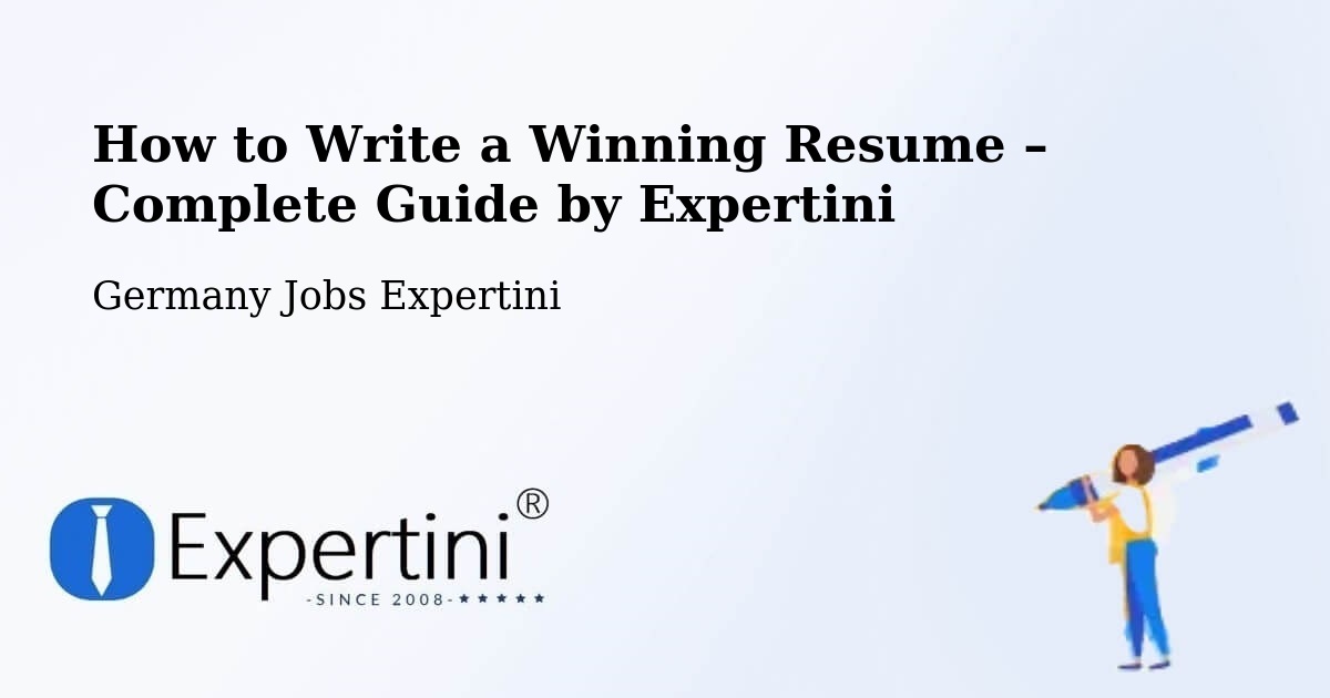 Resume Writing Guide for Job Seekers – Rostock - Rostock, Germany Jobs Expertini